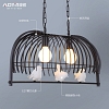 Đèn thả trang trí phòng khách hình lồng chim VNM-A1801-3H 3×MAX40W