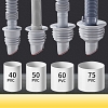 Nút silicone bịt lỗ thoát nước ngăn mùi hôi chặn côn trùng chống trào ngược với lẫy van xa một chiều VNM-2425
