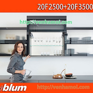Bộ tay nâng Blum hai cánh kiểu gấp lên chất lượng cao VNM-20F2500+20F3500