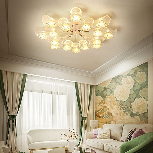 Đèn áp trần đèn chùm hiện đại sang trọng VNM-CEOU-2080