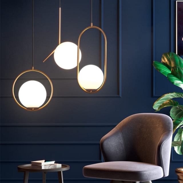 Đèn thả đa dạng kích thước cho phòng ngủ VNM-CEOU-2831