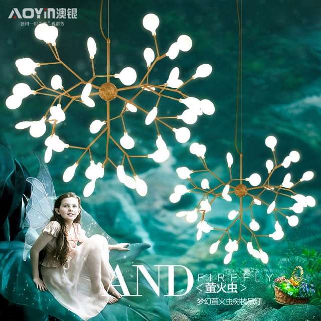 Đèn thả trang trí phòng ngủ kiểu đom đóm VNM-AY16-092805