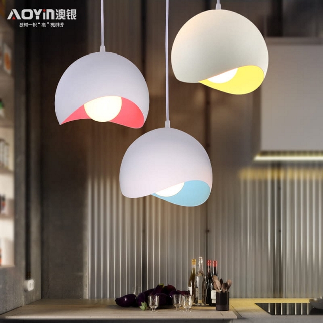 Đèn chùm trang trí trong phòng ăn, cá tính sáng tạo