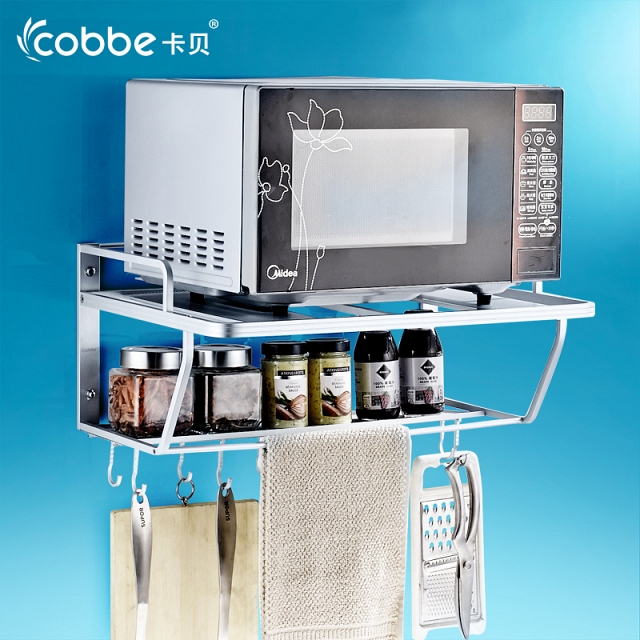 Giá treo lò vi sóng kèm móc treo 2 tầng VNM-23005