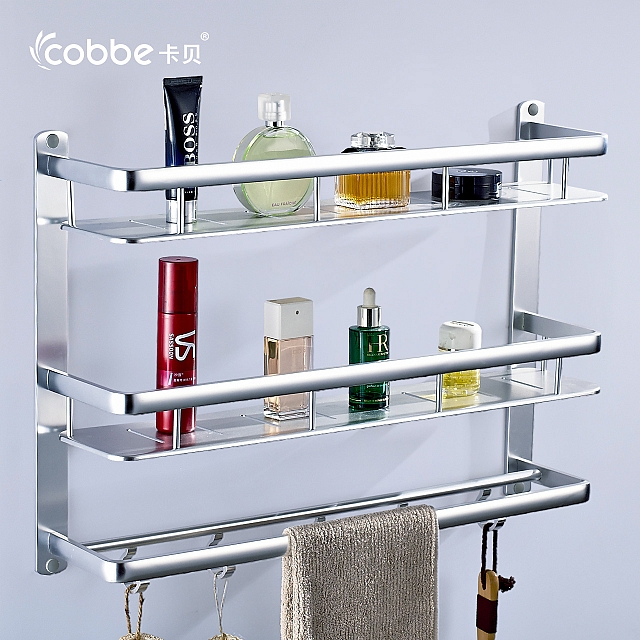 Kệ thẳng hợp kim nhôm 3 tầng phòng tắm chất lượng cao