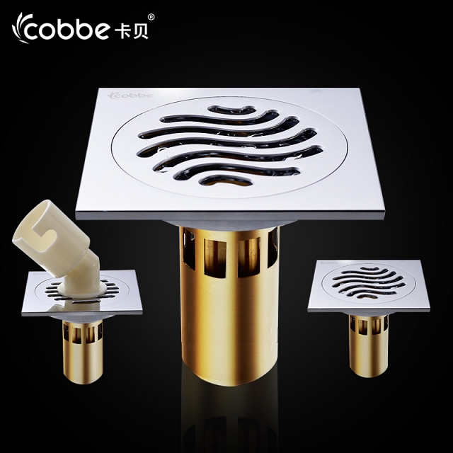 Bộ 3 sản phẩm ga thoát sàn chất liệu đồng thau mạ Chrome VNM-5801-3JT