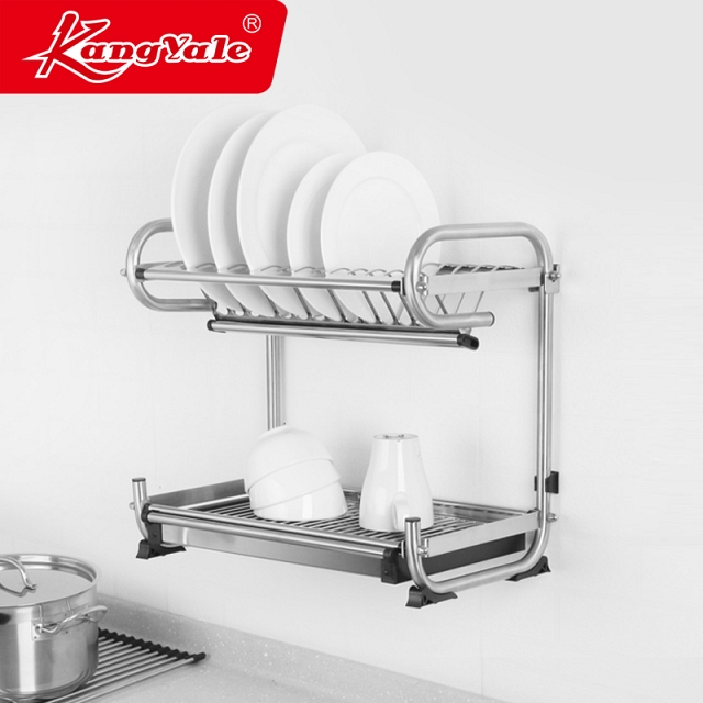 Giá treo bát đĩa Inox có khay thoát nước VNM-A0445B