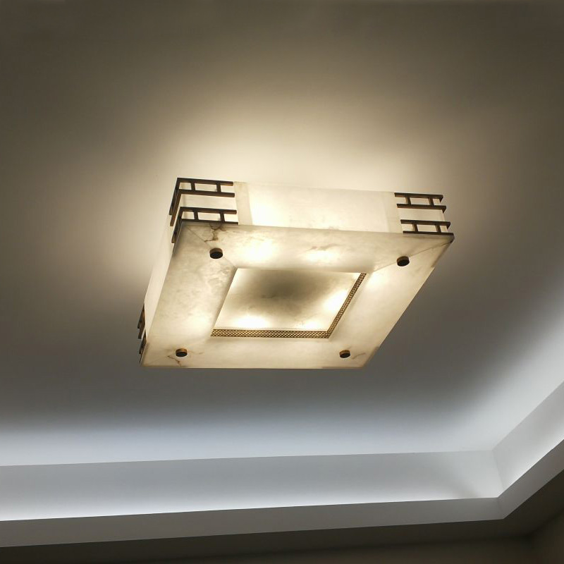 Đèn ốp trần chất liệu đá cẩm thạch sang trọng cổ điển VNM-524779004956