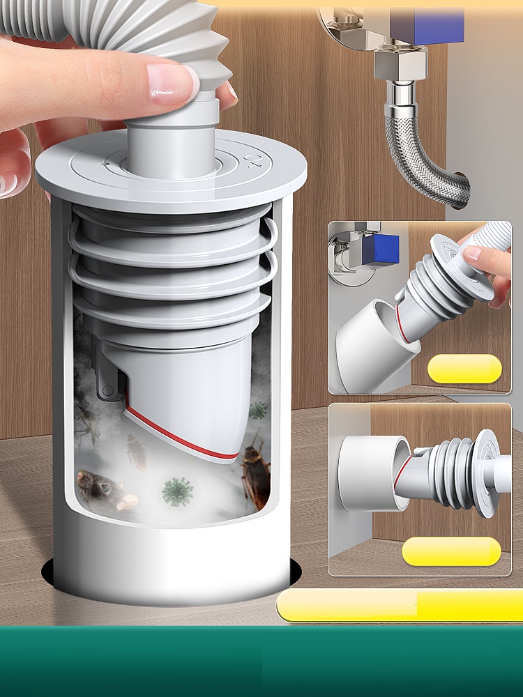 Nút silicone bịt lỗ thoát nước ngăn mùi hôi chặn côn trùng chống trào ngược với lẫy van xa một chiều VNM-2425