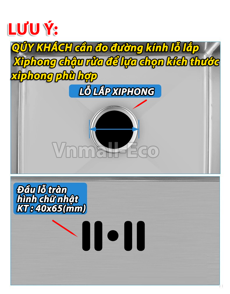 Bộ xiphong thoát nước ngăn mùi chống tắc nghẽn bồn rửa bát