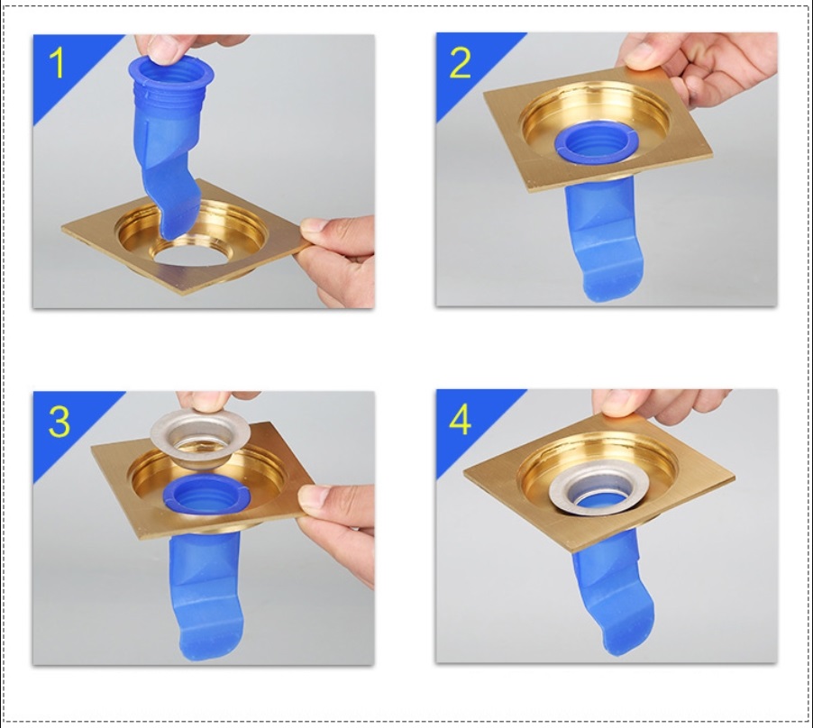 Phụ kiện ga thoát sàn túi Silicone khử mùi hạn chế vi khuẩn VNM-G1122 