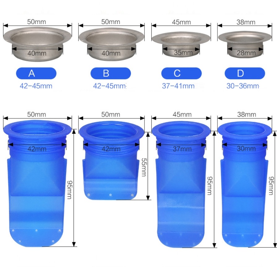 Phụ kiện ga thoát sàn túi Silicone khử mùi hạn chế vi khuẩn VNM-G1122 