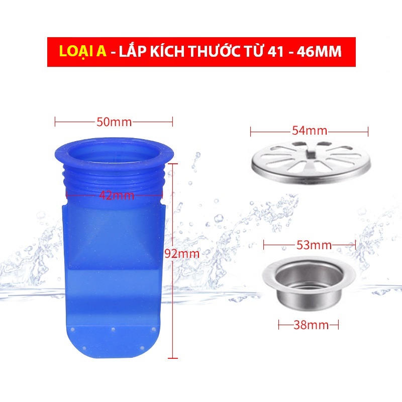 Phụ kiện ga thoát sàn túi Silicone khử mùi hạn chế vi khuẩn VNM-G1122 