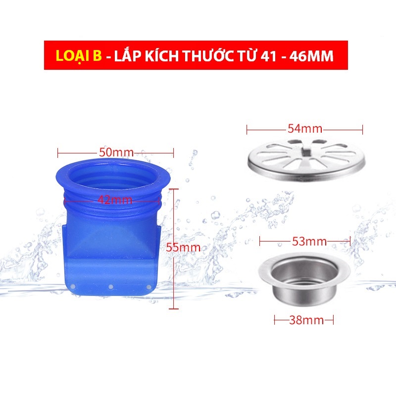 Phụ kiện ga thoát sàn túi Silicone khử mùi hạn chế vi khuẩn VNM-G1122 